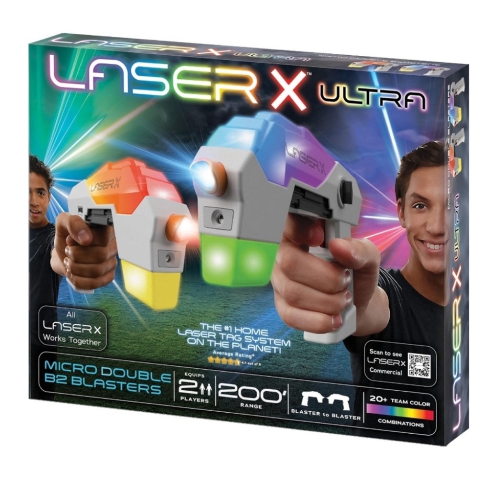 Laser X Ultra Micro Double B2 Blasters Laser Tag 10 Team Colors